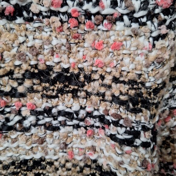 Mango Knit Cardigan with Velvet Trim - Picture 5 of 10